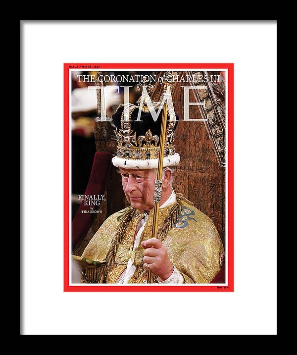 Coronation Framed Print featuring the photograph The Coronation of King Charles III by Victoria Jones Pool-AP