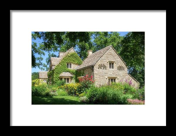 Greenfield Village Framed Print featuring the photograph The Cotswold Cottage by Robert Carter
