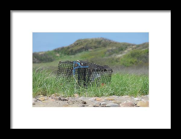The Crab Trap Framed Print featuring the photograph The Crab Trap by Christina McGoran