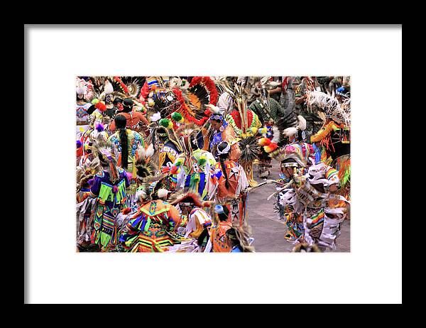 Native Framed Print featuring the photograph The Dance by Donald J Gray