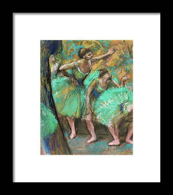 Edgar Degas Framed Print featuring the painting The Dancers, 1898 by Edgar Degas