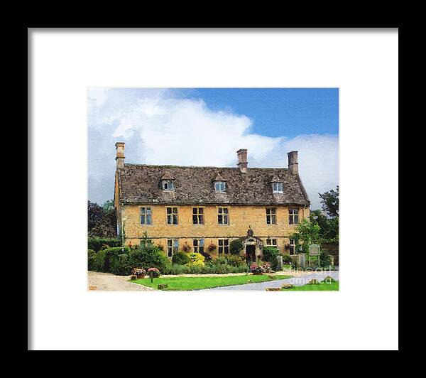 Bourton-on-the-water Framed Print featuring the photograph The Dial House in Bourton by Brian Watt