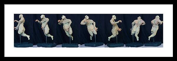 #sculpture Framed Print featuring the sculpture The Disabled Butoh Dancer by Veronica Huacuja