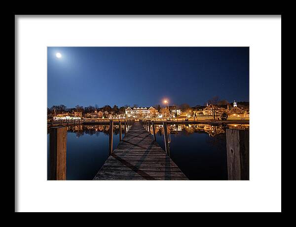 Docks Framed Print featuring the photograph The Docks - Meredith, NH by Trevor Slauenwhite