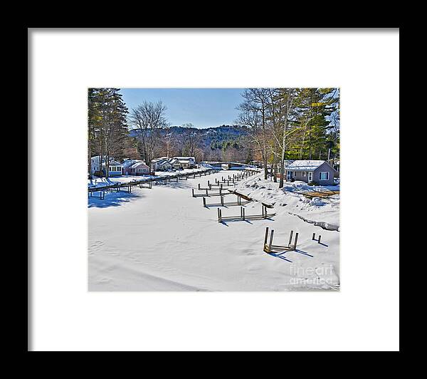 New Hampshire Framed Print featuring the photograph The Docks by Steve Brown