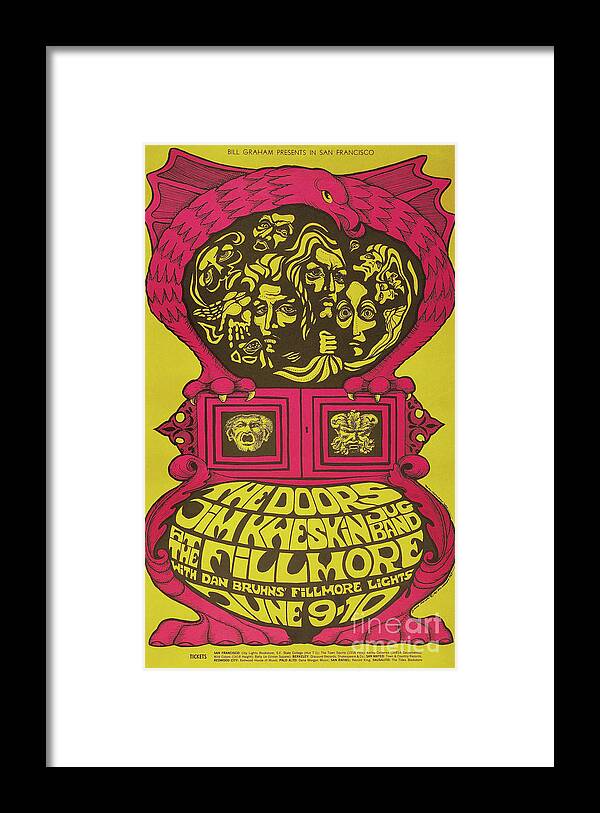 The Doors Framed Print featuring the photograph The Doors at the Fillmore by The Doors