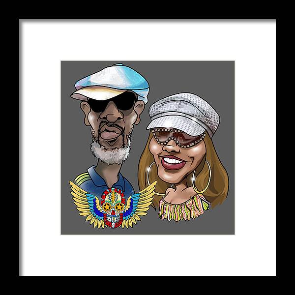  Framed Print featuring the digital art The Duke and Dutchess of Funk by Tony Camm