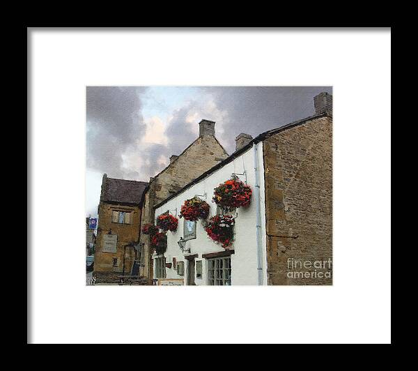 Stow-in-the-wold Framed Print featuring the photograph The Eagle and Child by Brian Watt
