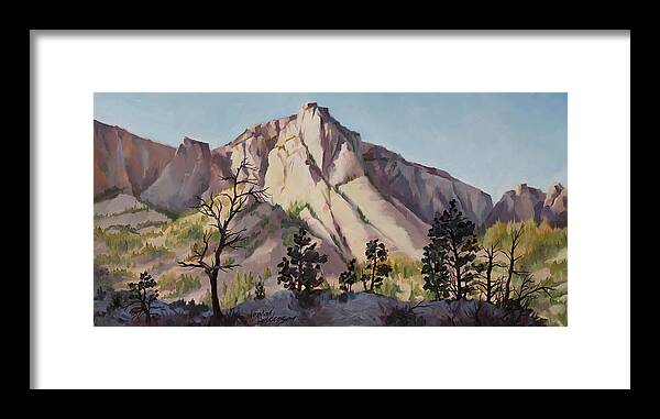 Southwest Framed Print featuring the painting The East Rim by Jordan Henderson