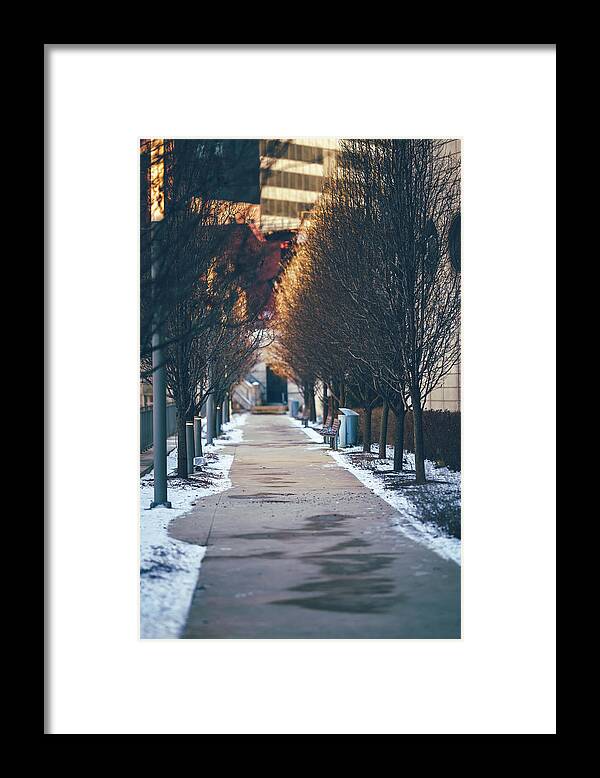 Chicago Framed Print featuring the photograph The Empty Path by Nisah Cheatham