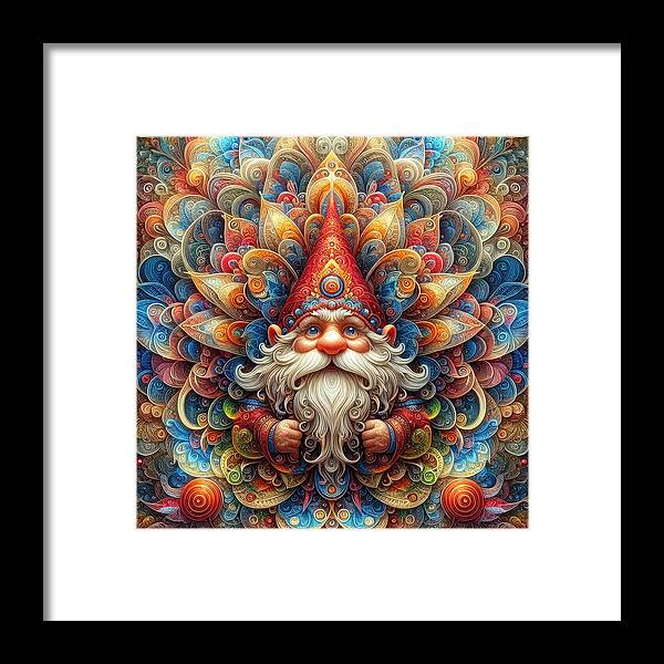 Gnome Framed Print featuring the photograph The Enchanter's Symphony by Bill and Linda Tiepelman