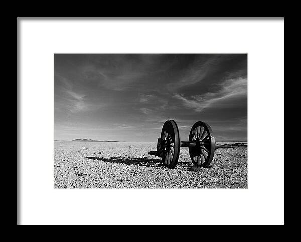 Wheel Framed Print featuring the photograph The end of the line by James Brunker