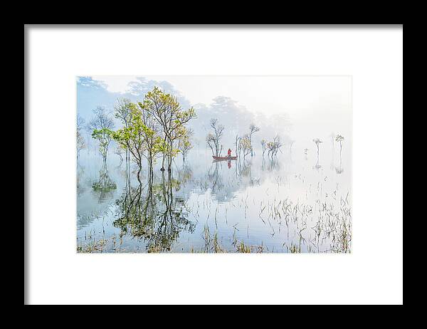 Awesome Framed Print featuring the photograph The End Winter by Khanh Bui Phu