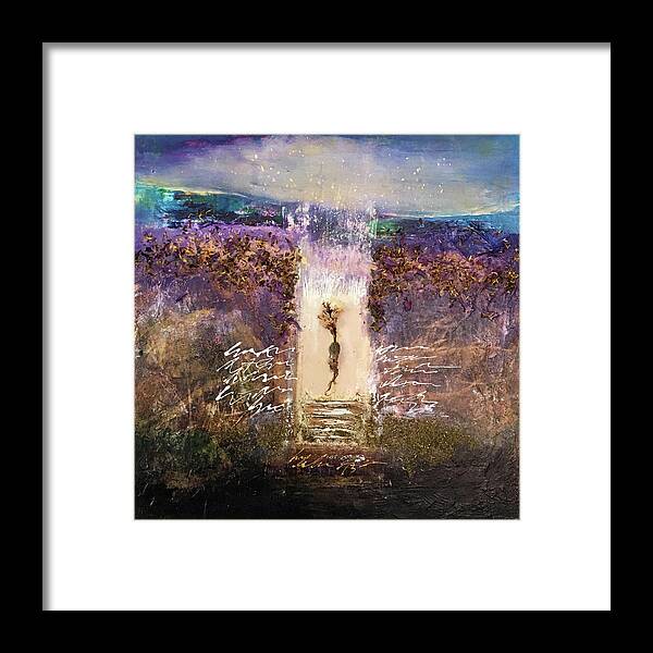 Abstract Art Framed Print featuring the painting The Endless Breath by Rodney Frederickson