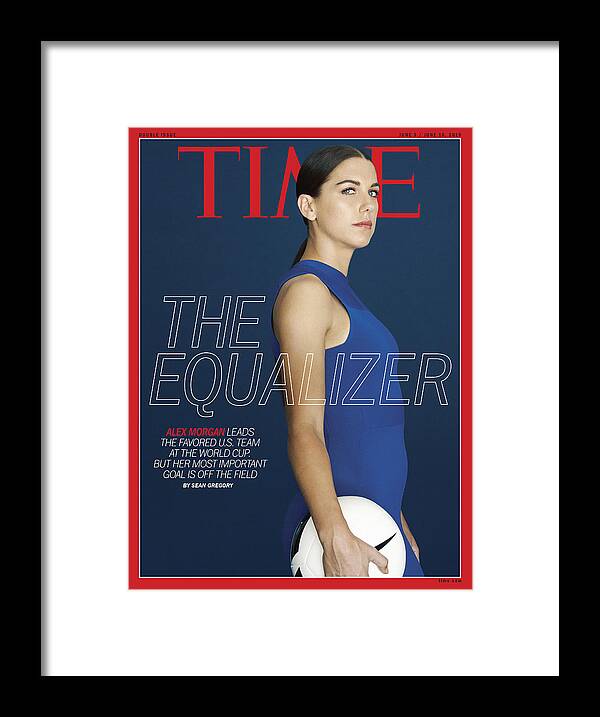 Alex Morgan Framed Print featuring the photograph The Equalizer - Alex Morgan by Photograph by Erik Madigan Heck for TIME