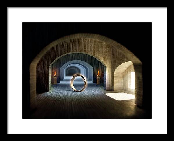 Ring Framed Print featuring the photograph The Eternal by John Manno