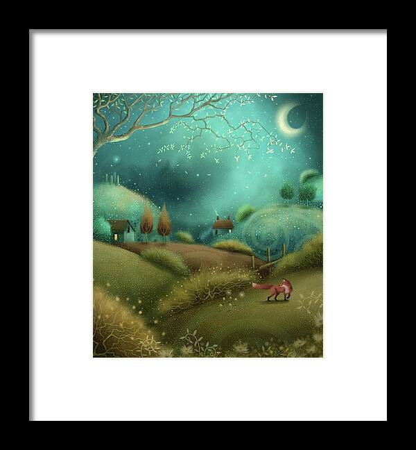 Landscape Framed Print featuring the painting The Fairy Ring by Joe Gilronan