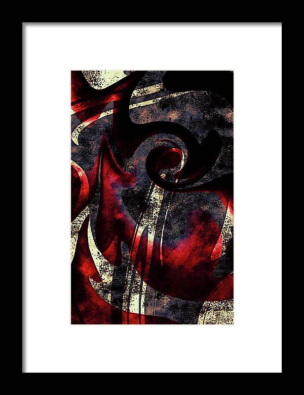  Framed Print featuring the digital art The Fall of America by Michelle Hoffmann