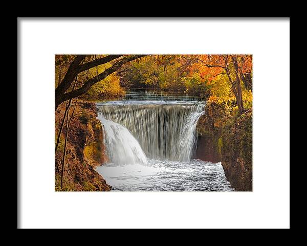  Framed Print featuring the photograph The Falls at Cedarville by Jack Wilson