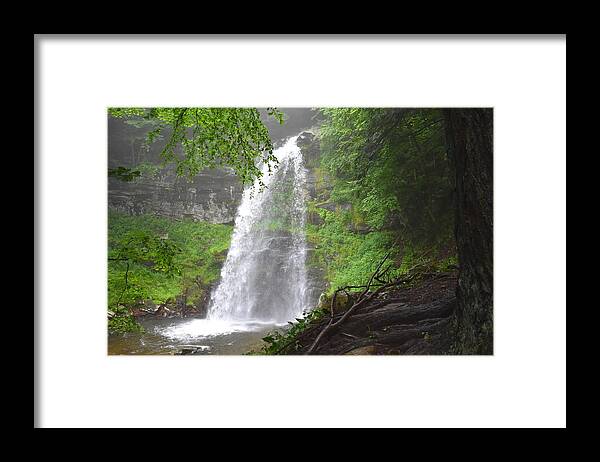 Platt Framed Print featuring the photograph The Falls at Platt's Clove 1 by Nina Kindred