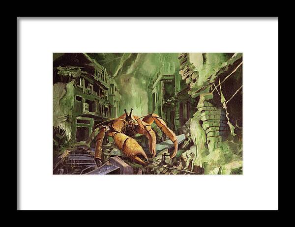 Destruction Framed Print featuring the painting The Final Judgement by Sv Bell