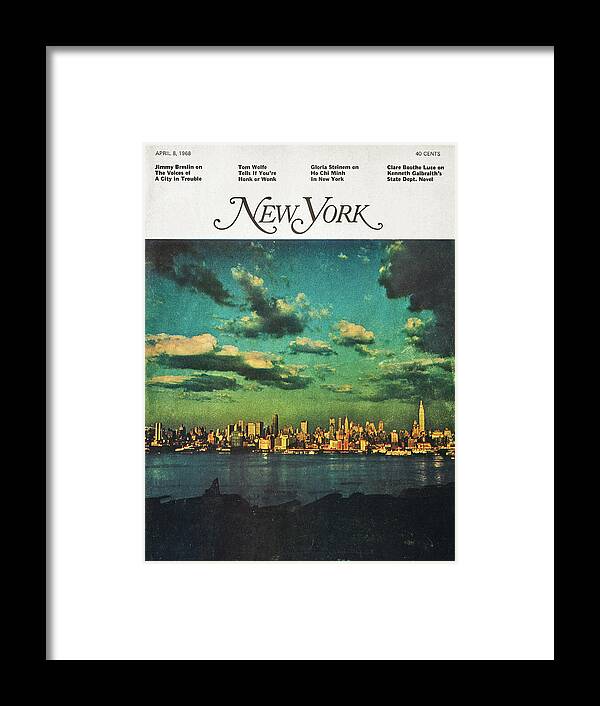 Jay Maisel Framed Print featuring the photograph The First Issue of New York Magazine by Jay Maisel