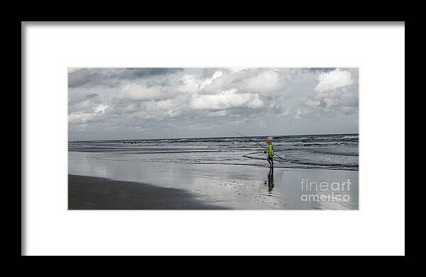 Fishing Framed Print featuring the photograph The Fisherman by Neala McCarten
