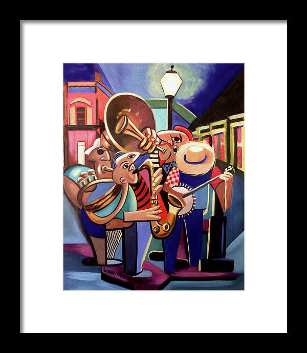 French Quarter Framed Print featuring the painting The French Quarter by Anthony Falbo