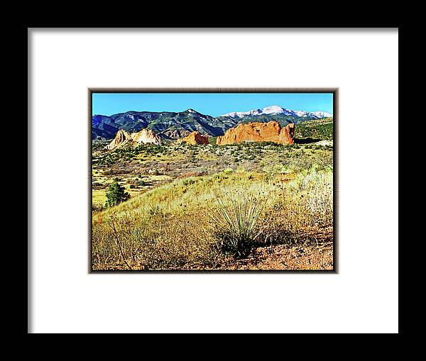 Garden Of The Gods Framed Print featuring the photograph The Garden of the Gods by Richard Risely