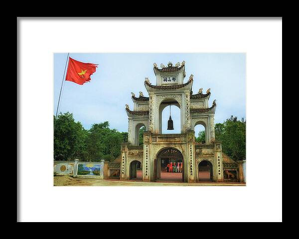 Buddhism Framed Print featuring the photograph The gate of old Buddhist temple by Robert Bociaga