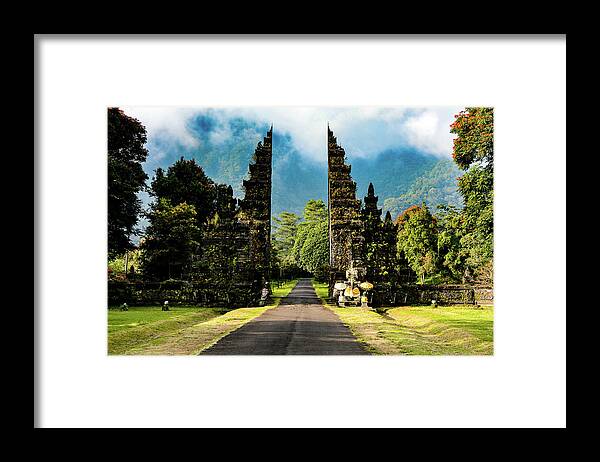 Handara Gate Framed Print featuring the photograph The Gates Of Heaven - Handara Gate, Bali. Indonesia by Earth And Spirit