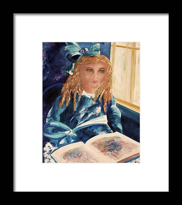 Child Framed Print featuring the painting The Gift of Imagination by Claire Bull