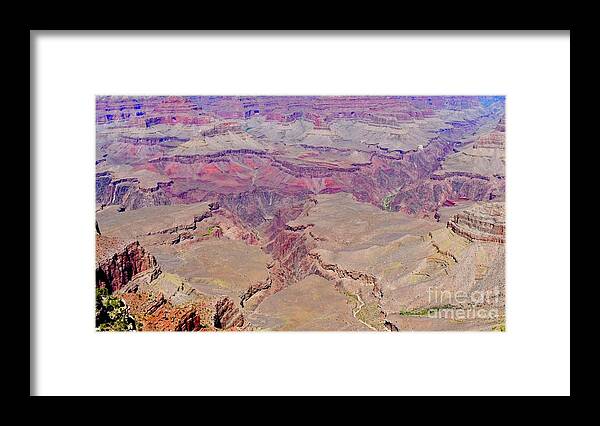 The Grand Canyon Framed Print featuring the digital art The Grand Canyon by Tammy Keyes