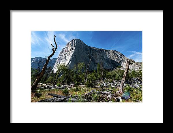 El Capitan Framed Print featuring the photograph The Gravity of El Cap by Kevin Suttlehan
