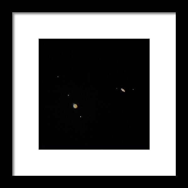 Jupiter Framed Print featuring the photograph The Great Conjunction by Frank Delargy