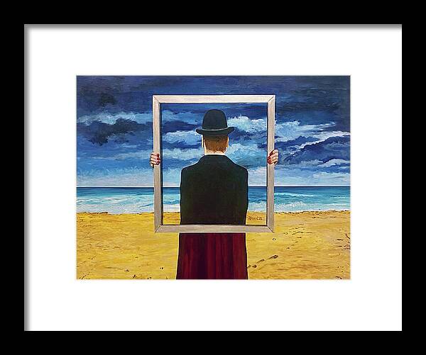 Fate Framed Print featuring the painting The Hands of Fate by Thomas Blood