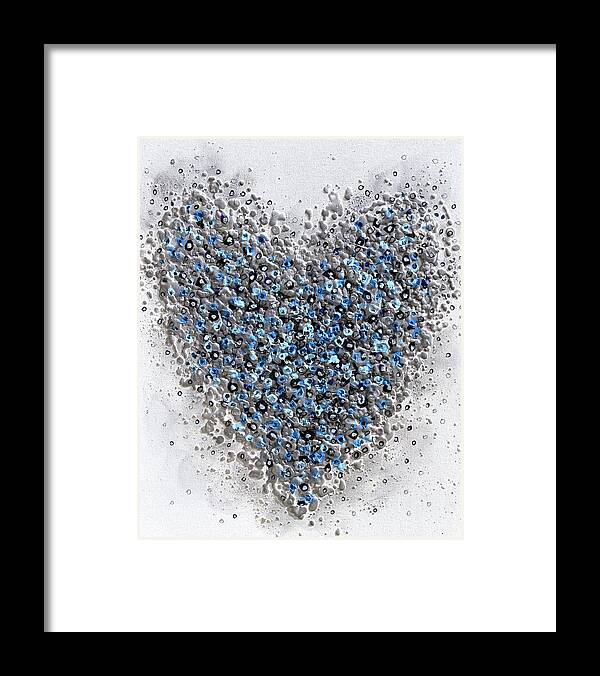 Heart Framed Print featuring the painting The Heart of Winter by Amanda Dagg