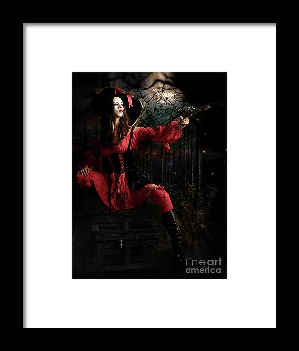 Stand And Deliver Framed Print featuring the digital art The Highway Woman by Shanina Conway