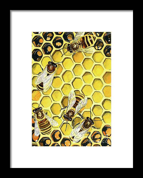 Honeybee Framed Print featuring the painting The Honeybee by Antony Galbraith