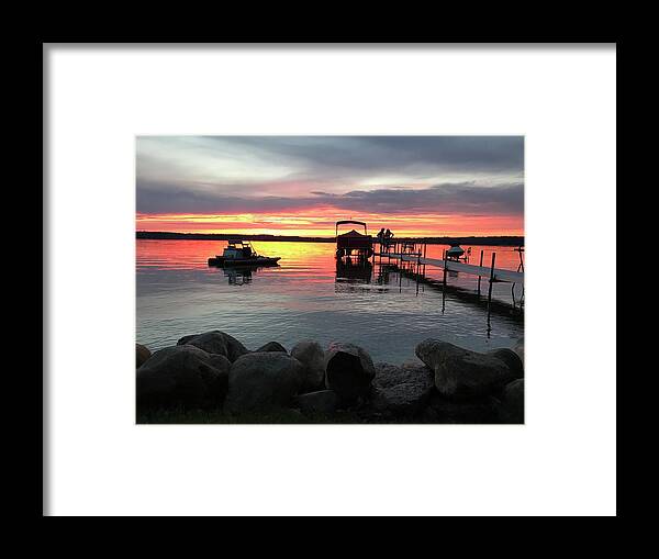 Fife Framed Print featuring the photograph The Horizon Burns by Lee Darnell