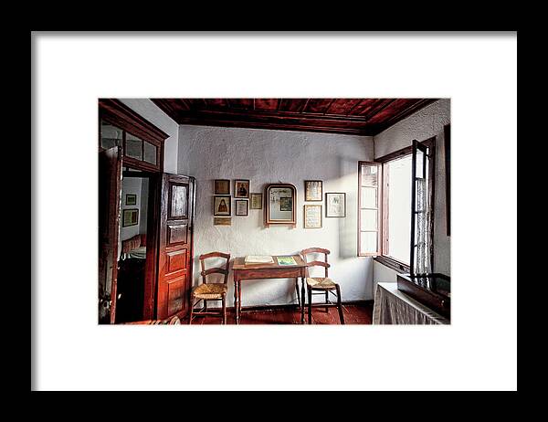 Home Framed Print featuring the photograph The house of Alexandros Papadiamantis in Skiathos, Greece by Constantinos Iliopoulos