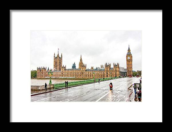 The House Of Parliament Framed Print featuring the digital art The House of Parliament by SnapHappy Photos