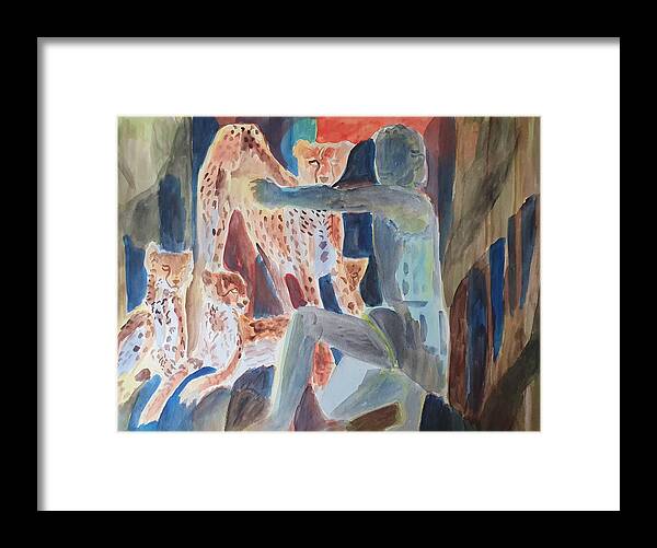 Masterpiece Paintings Framed Print featuring the painting The Hunter by Enrico Garff