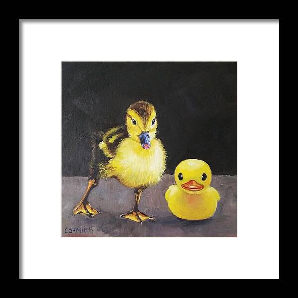 Duck Framed Print featuring the painting The Imposter by Jean Cormier