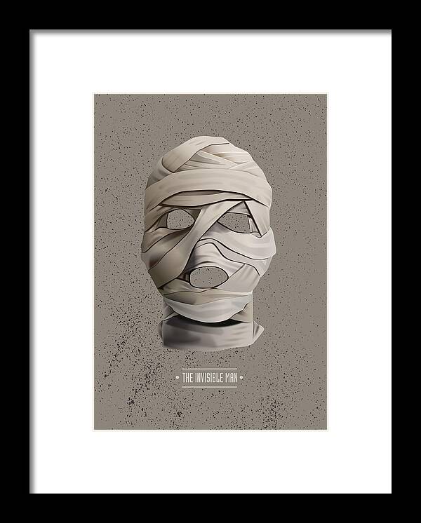 Movie Poster Framed Print featuring the digital art The Invisible Man - Alternative Movie Poster by Movie Poster Boy