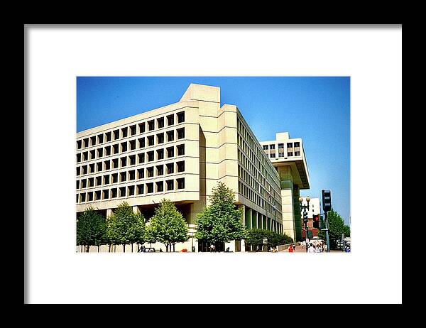 Edgar Framed Print featuring the photograph The J Edgar Hoover Building 1984 by Gordon James