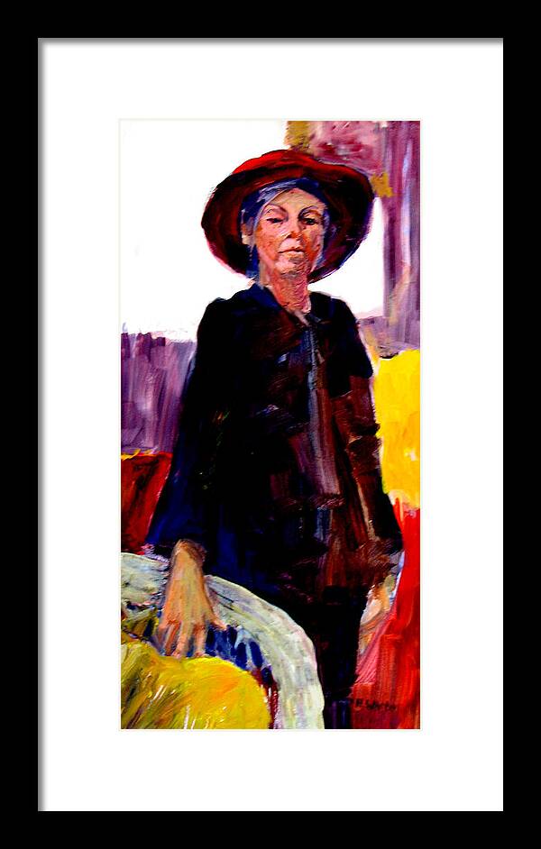 Figure Framed Print featuring the painting The Journey by Pat White