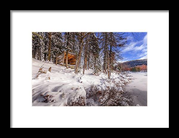 The Lean-to Framed Print featuring the photograph The Lean-to by David Patterson