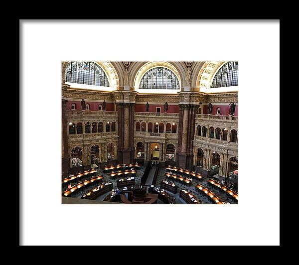 Library Of Congress Framed Print featuring the photograph The Library of Congress by Lee Darnell