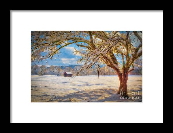 Nag005959 Framed Print featuring the digital art The Lone Tree by Edmund Nagele FRPS